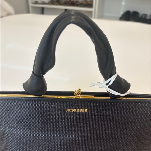 NWT Jil Sander rafia goji tote bag size small. - Picture 3 of 7